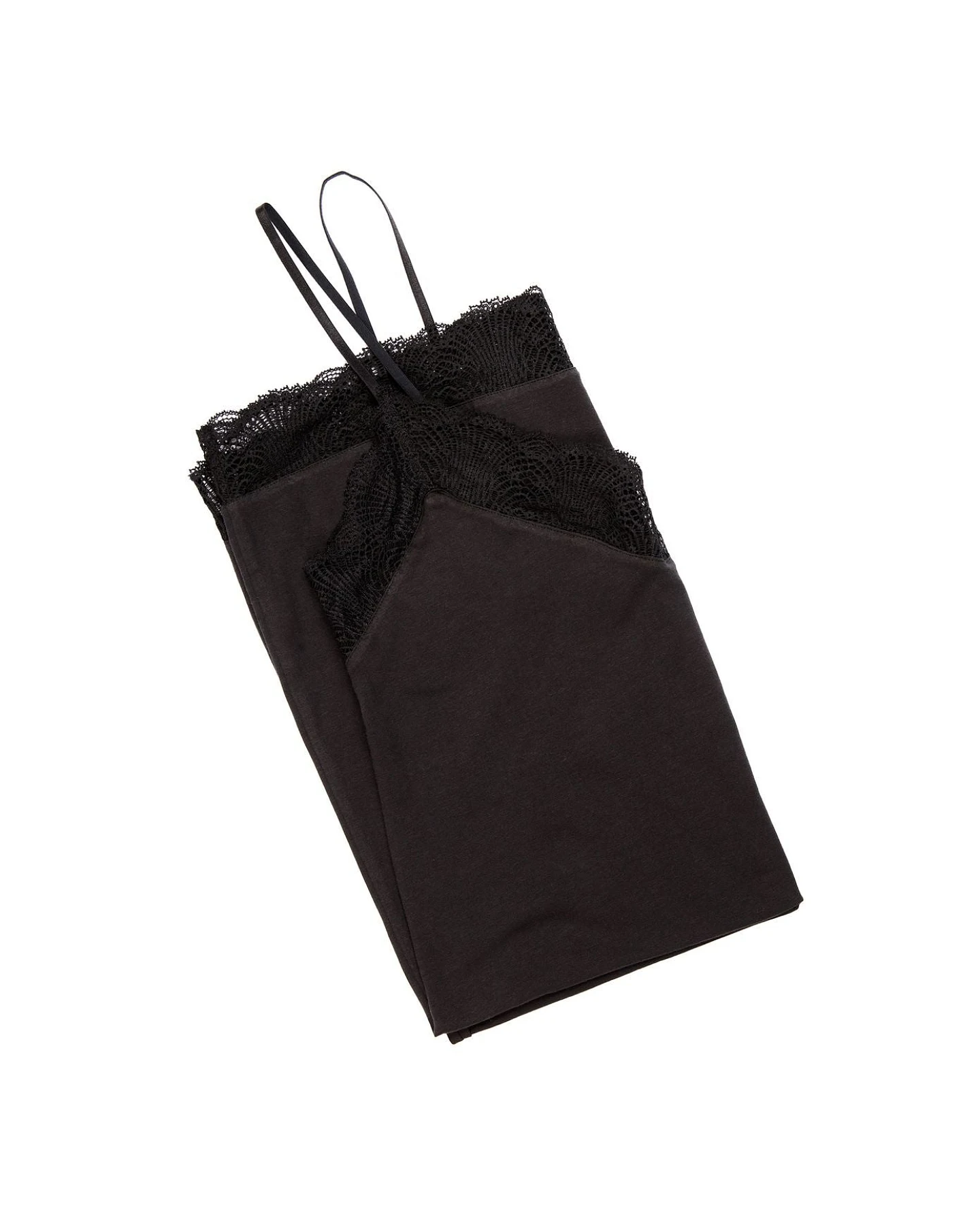 LOVJOI Damen vegan Nachthemd Meliot Schwarz – Ansicht 2