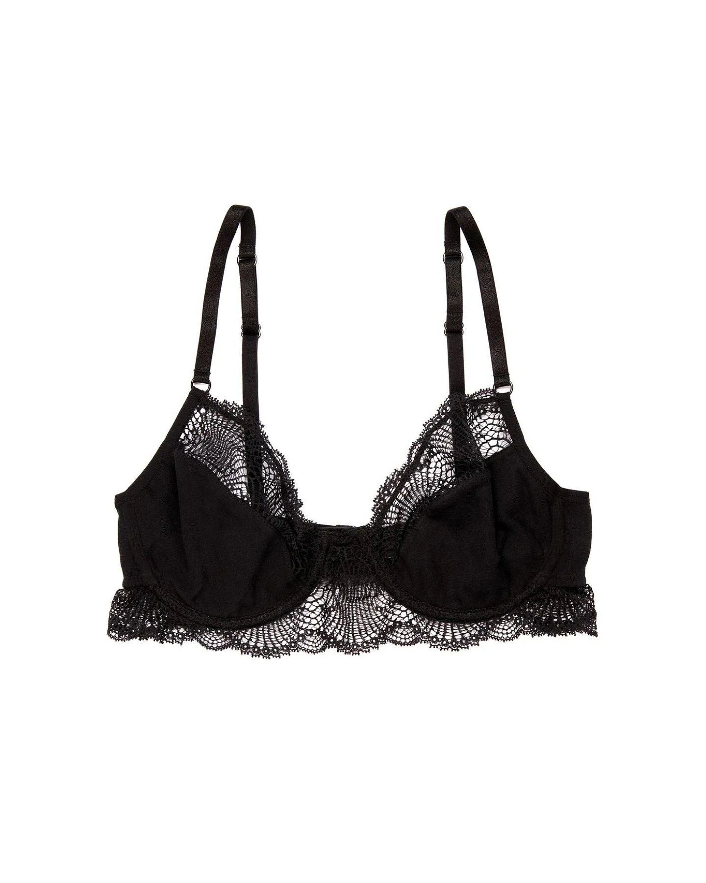 LOVJOI Damen vegan Bügel Bh Feathermoss Schwarz – Ansicht 2