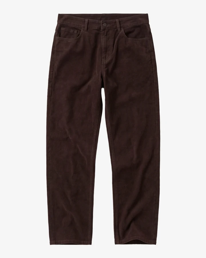 KnowledgeCotton Apparel Damen vegan Hose Gale Twill Chocolate Torte