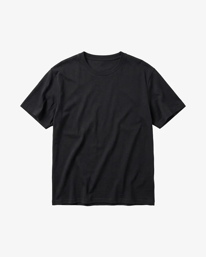 KnowledgeCotton Apparel Herren vegan T-Shirt Merzerisiert Schwarz Jet