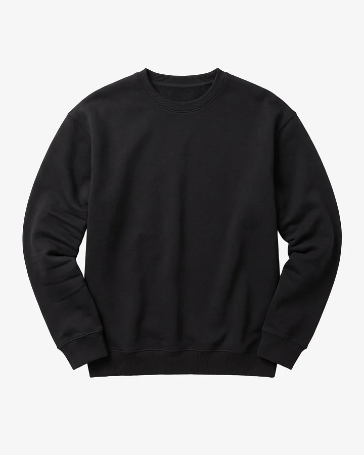 KnowledgeCotton Apparel Herren vegan Sweatshirt Relaxed Rundhals Black Jet