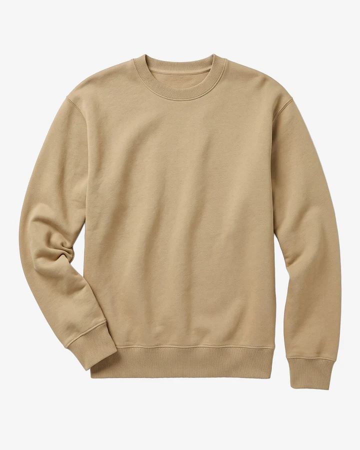 KnowledgeCotton Apparel Herren vegan Sweatshirt Relaxed Rundhals Kelp Meliert