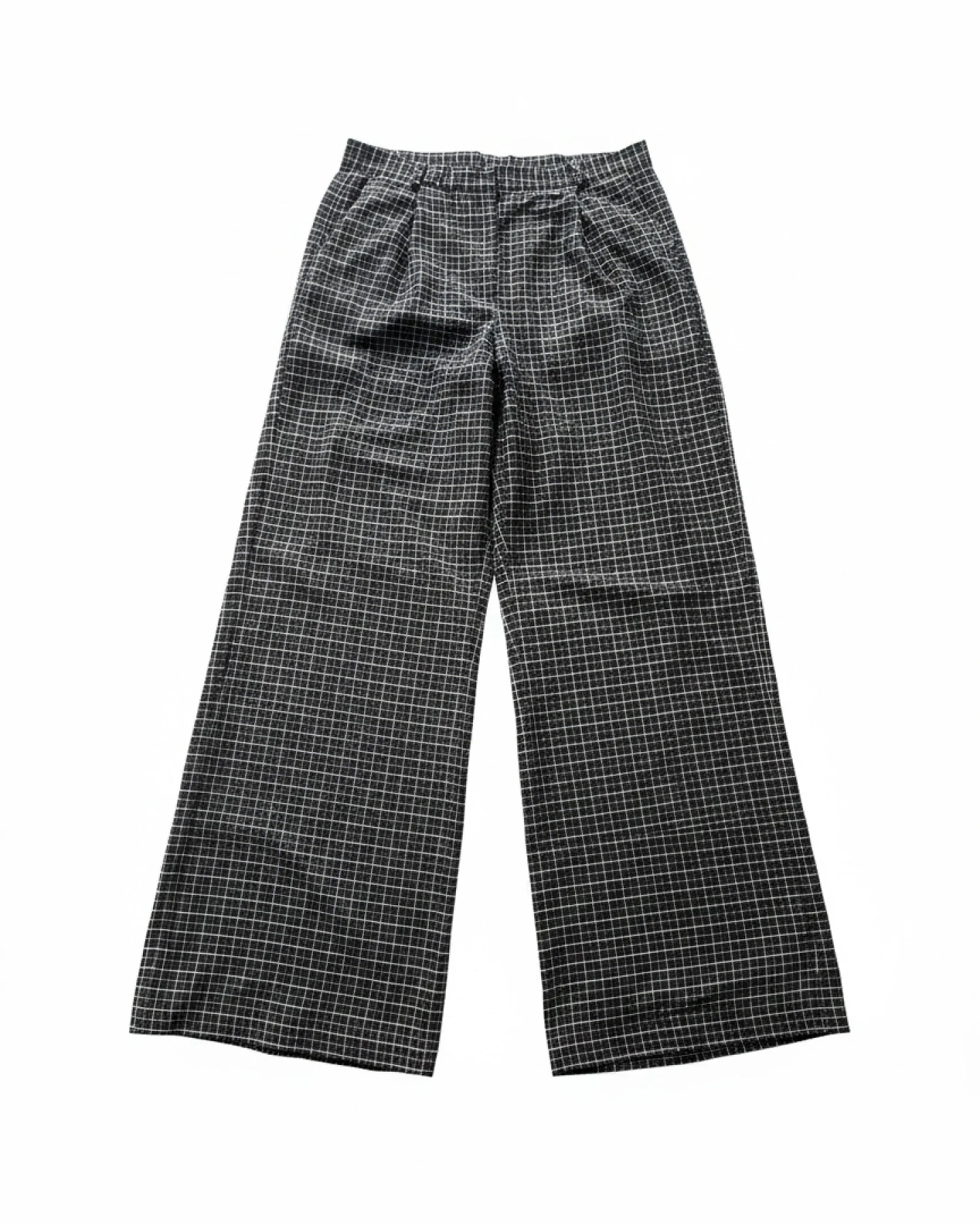WiDDA Damen vegan Hose Marlene Cano Minicheck-Flanell Schwarz – Ansicht 2