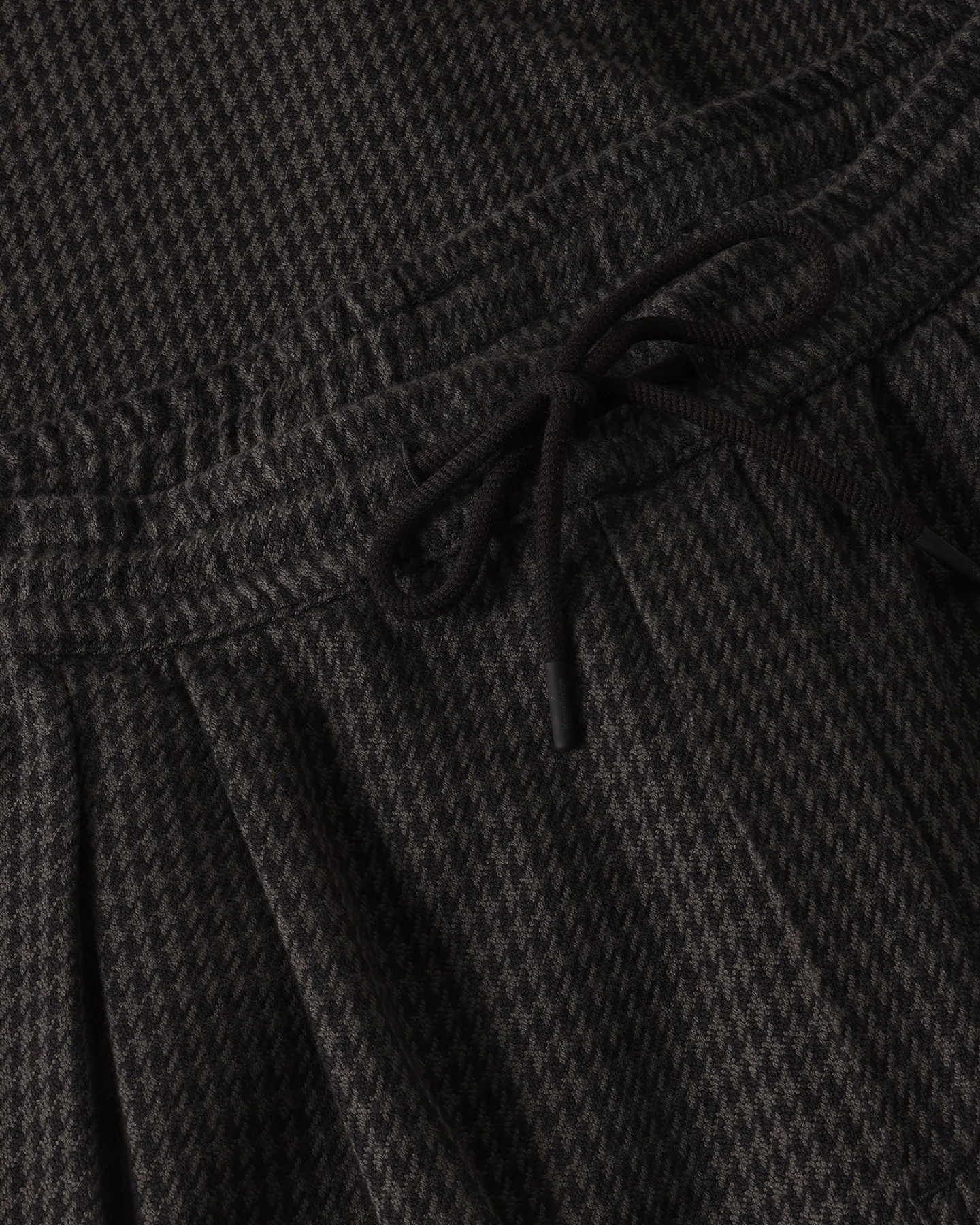 KnowledgeCotton Apparel Herren vegan Hose Ozone Relaxed Im Grauen Hahnentrittmuster – Ansicht 2