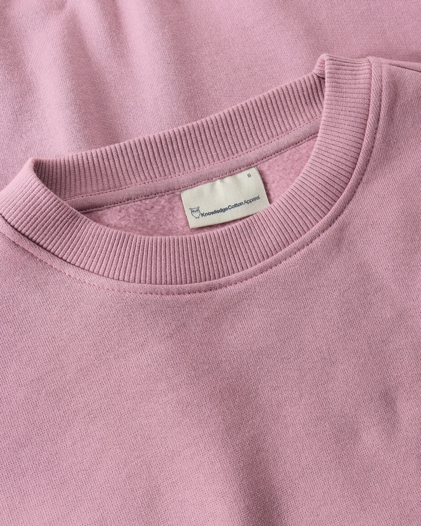 KnowledgeCotton Apparel Damen vegan Sweatshirt Relaxed Rundhals Orchid Haze – Ansicht 2