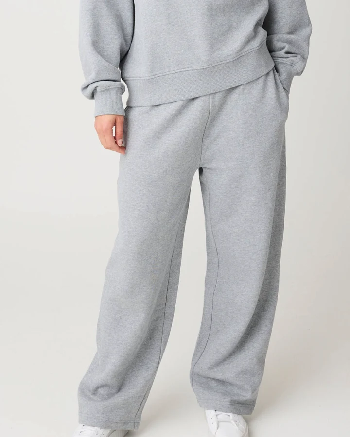 KnowledgeCotton Apparel Damen vegan Jogginghose Relaxed Grau Meliert
