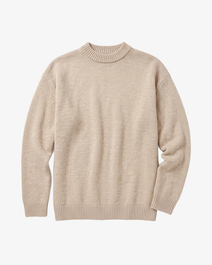 KnowledgeCotton Apparel Damen vegan Pullover Soufflé Yarn Hellgrau