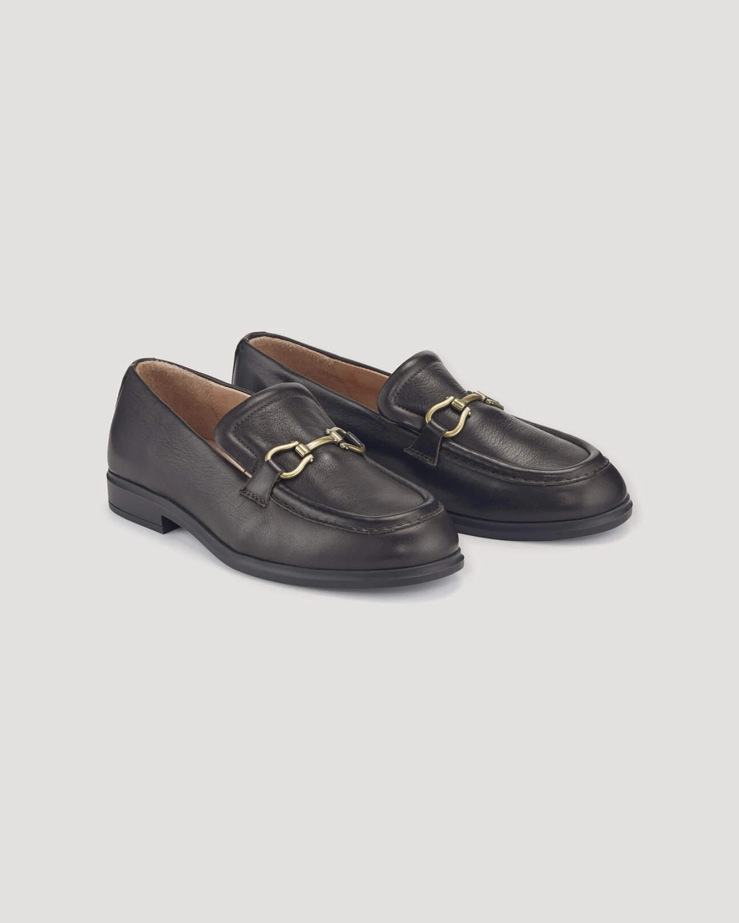 hessnatur Damen Loafer mit Schnalle aus Nappa-Rindleder - braun - Größe 40 – Ansicht 4
