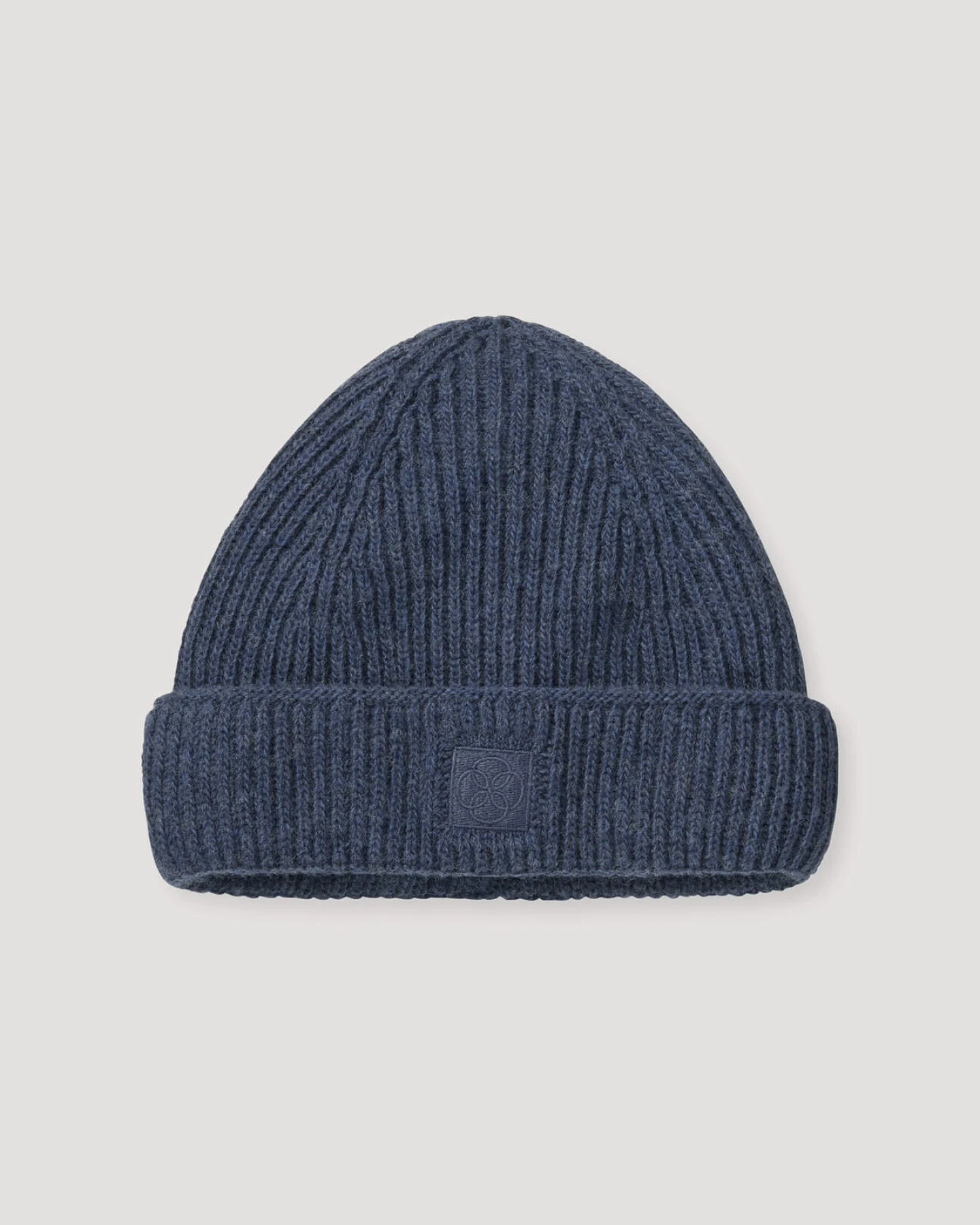 hessnatur Strickmütze aus Bio-Merinowolle mit recycelter Wolle und Bio-Baumwolle - blau - Größe 1size – Ansicht 2