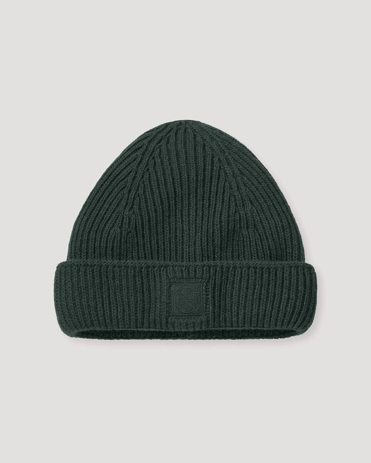 hessnatur Strickmütze aus Bio-Merinowolle mit recycelter Wolle und Bio-Baumwolle - grün - Größe 1size – Ansicht 2