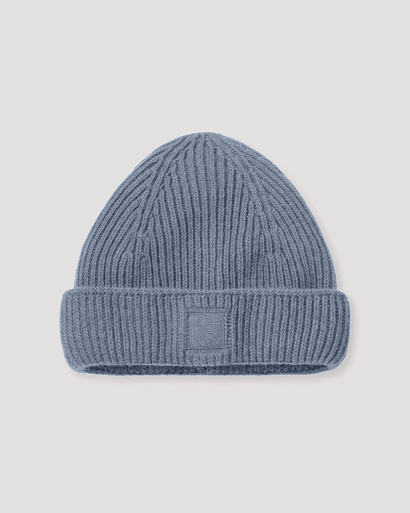 hessnatur Strickmütze aus Bio-Merinowolle mit recycelter Wolle und Bio-Baumwolle - blau - Größe 1size – Ansicht 2