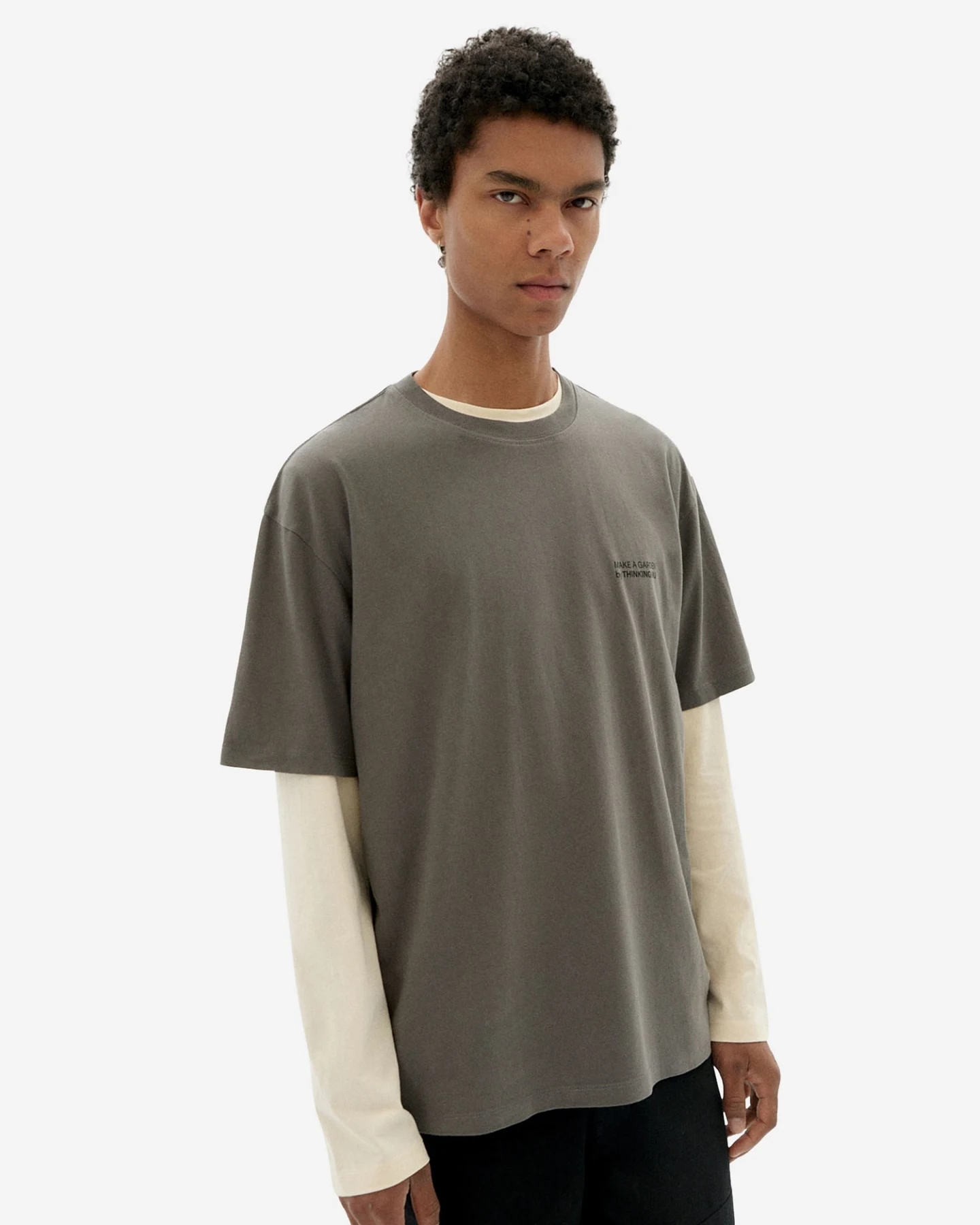 Thinking MU T-Shirt FLOWER ROPE – Ansicht 3