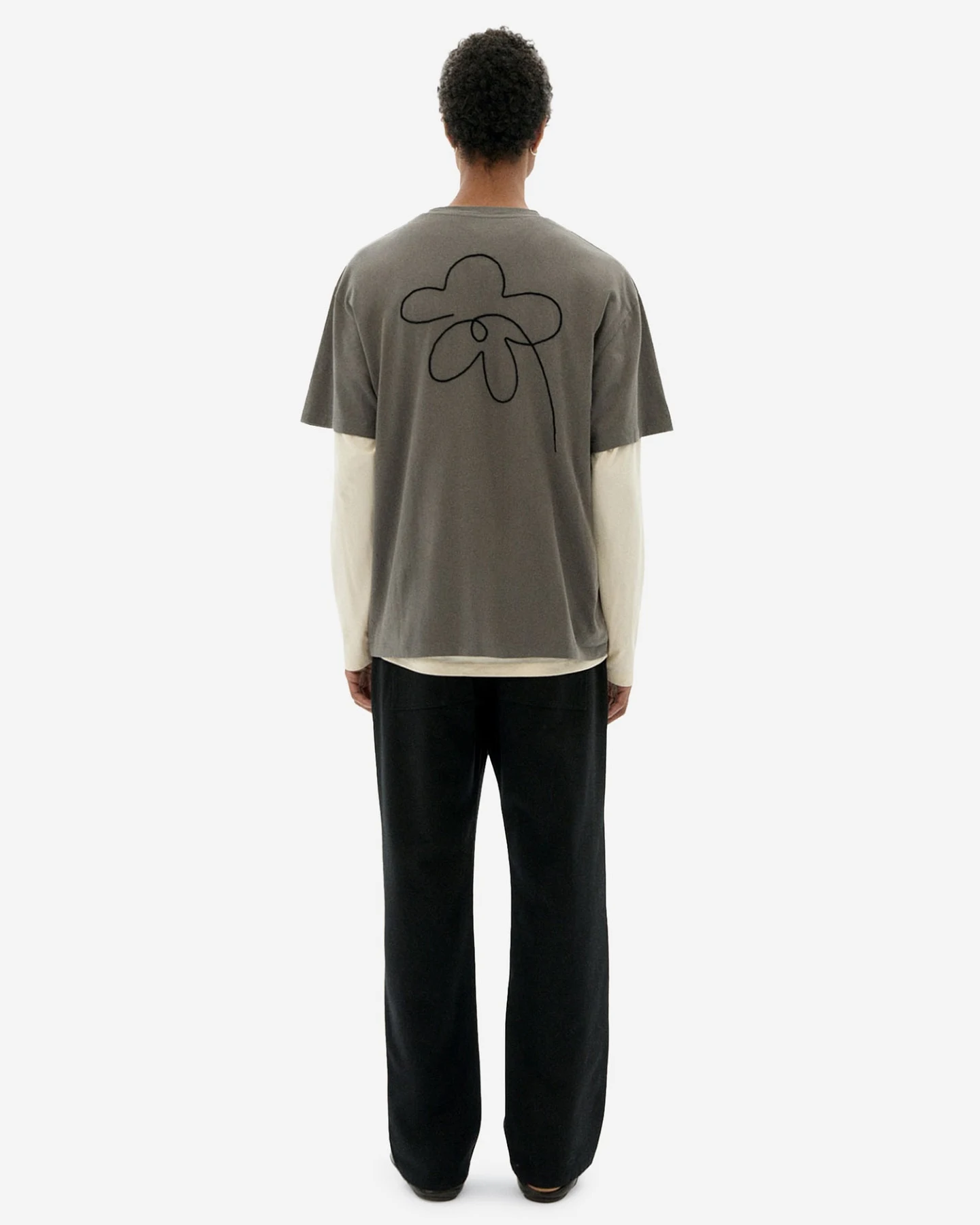 Thinking MU T-Shirt FLOWER ROPE – Ansicht 2
