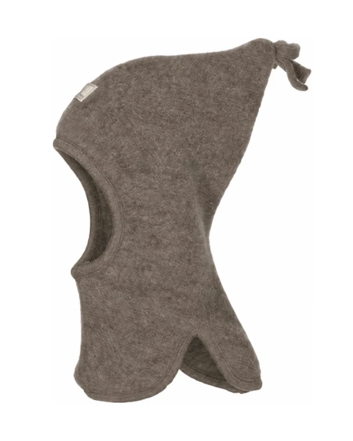 Pickapooh Baby und Kinder Schlupfmütze Mara Bio-Schurwolle Fleece brown Gr.48