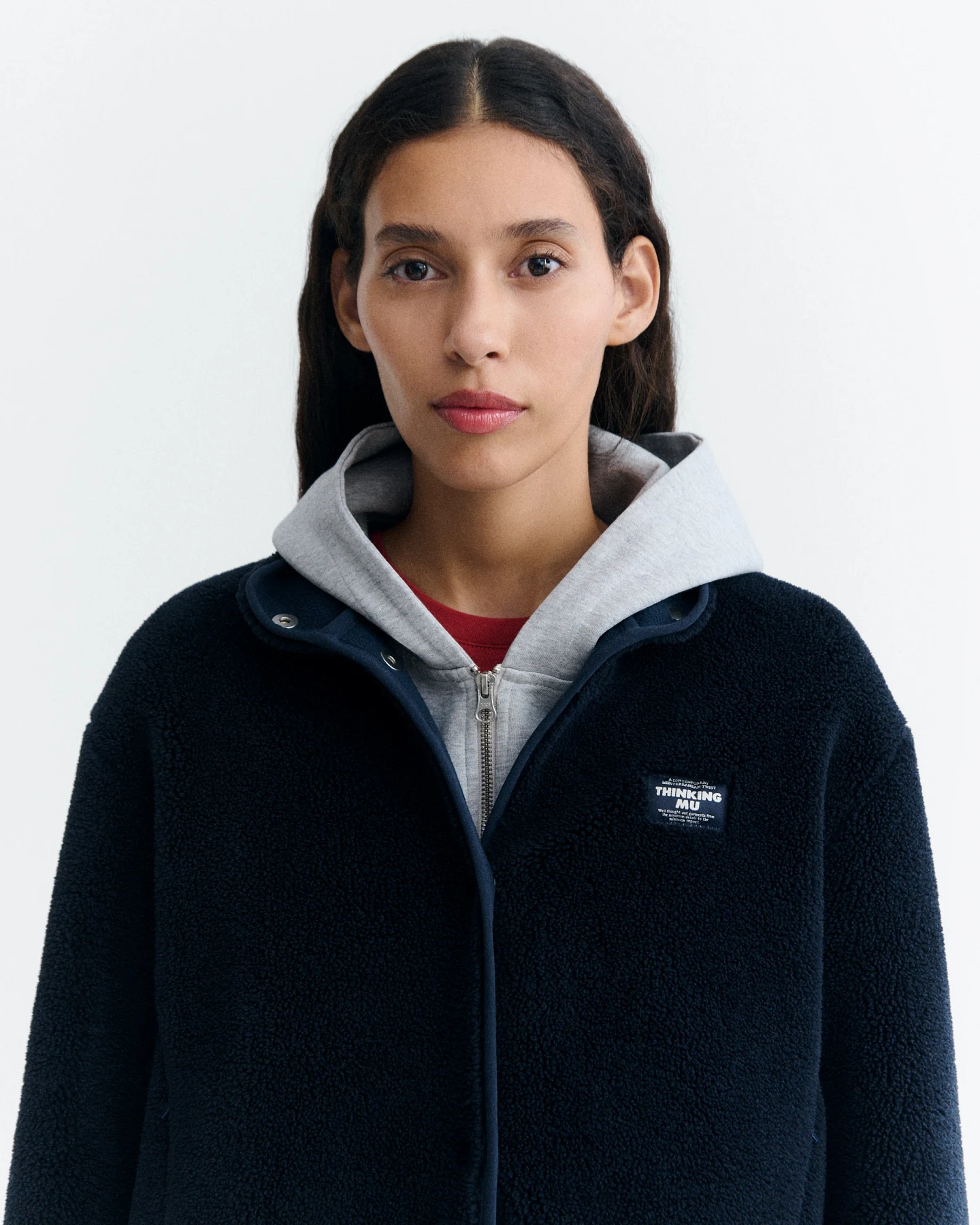 Thinking MU Damen vegan Jacke Kourtney Navy – Ansicht 2