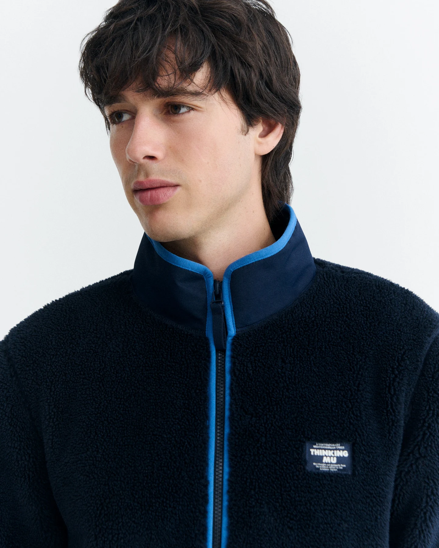 Thinking MU Herren vegan Jacke Marcos Navy – Ansicht 2