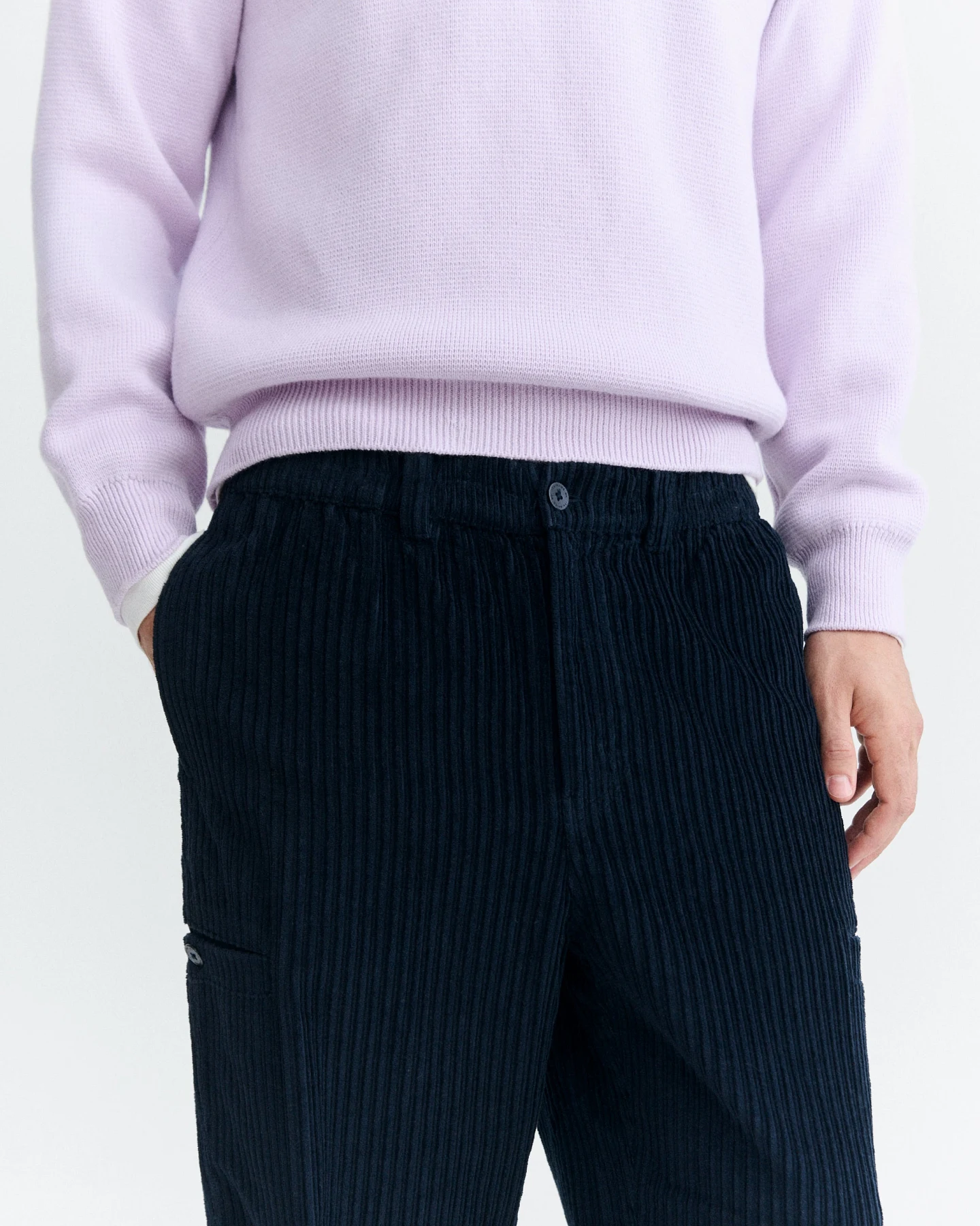 Thinking MU Herren vegan Cargohose Maxwell Navy – Ansicht 2