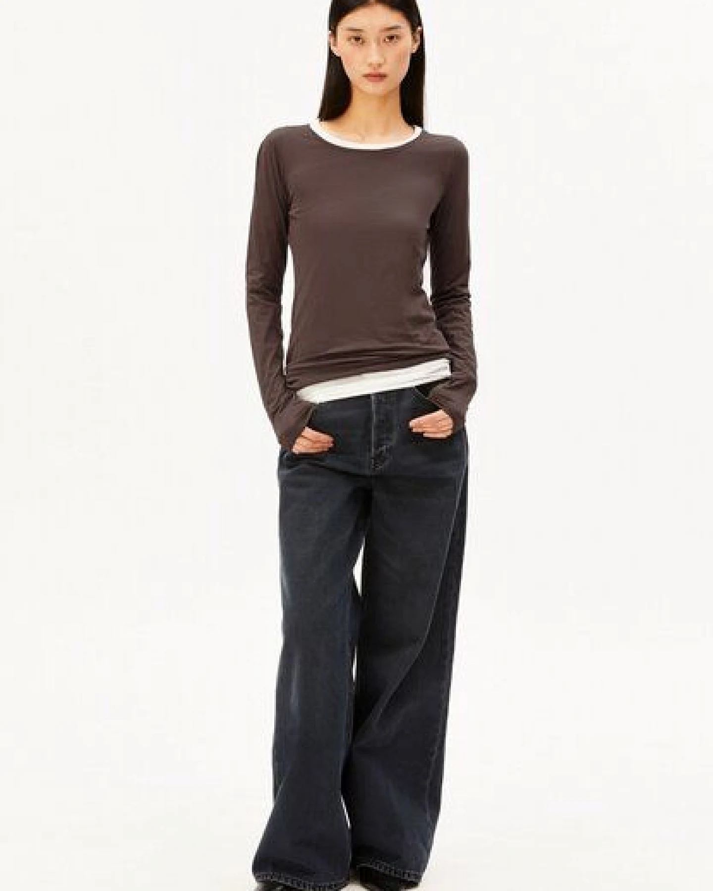 ARMEDANGELS EINIAARA SOFT Damen Longsleeve aus Bio-Baumwolle – Ansicht 4