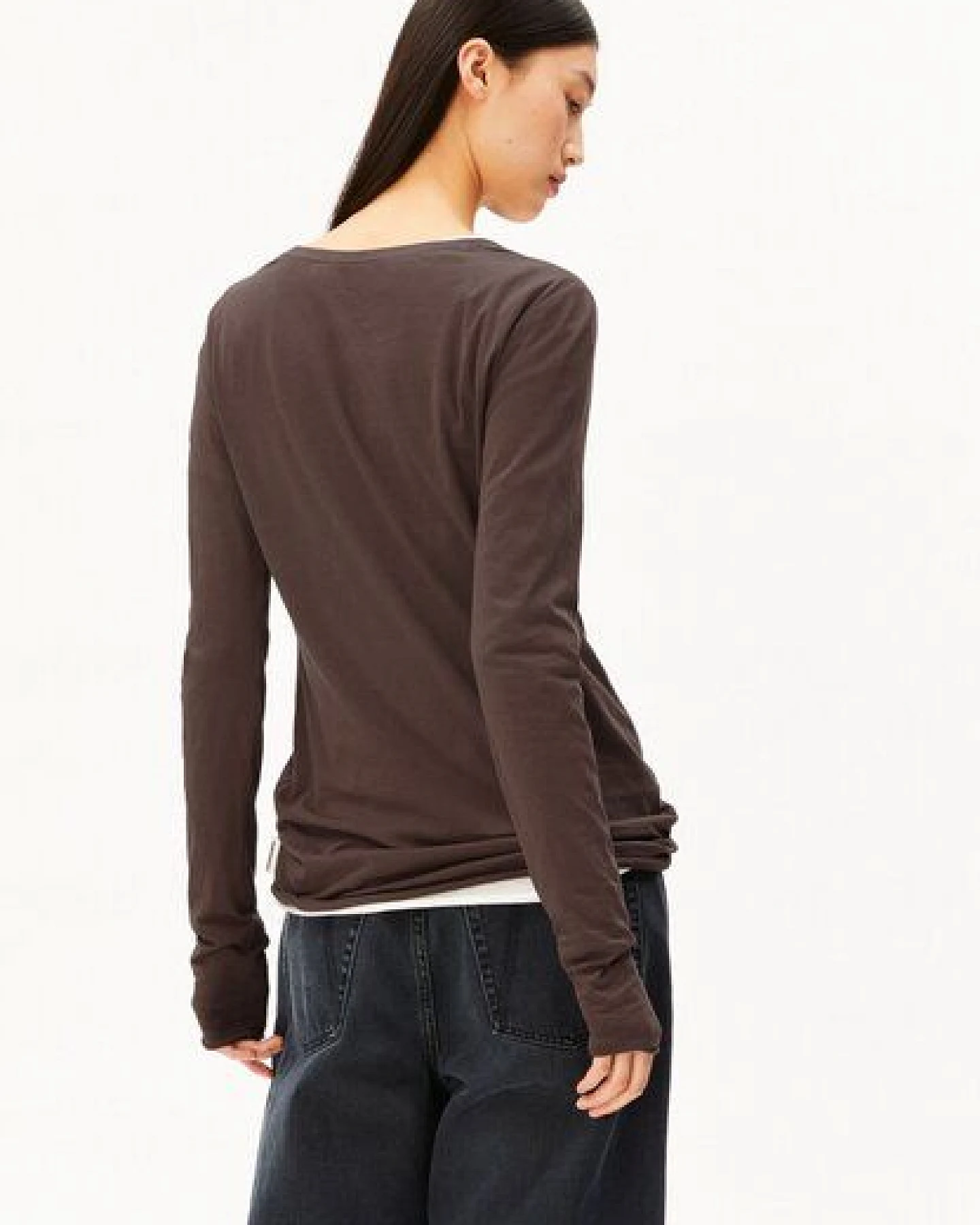 ARMEDANGELS EINIAARA SOFT Damen Longsleeve aus Bio-Baumwolle – Ansicht 2