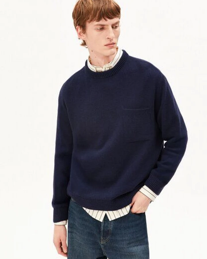 Produktseite: ARMEDANGELS REC KNIT Herren Strickpullover aus 100% recycelte Wolle