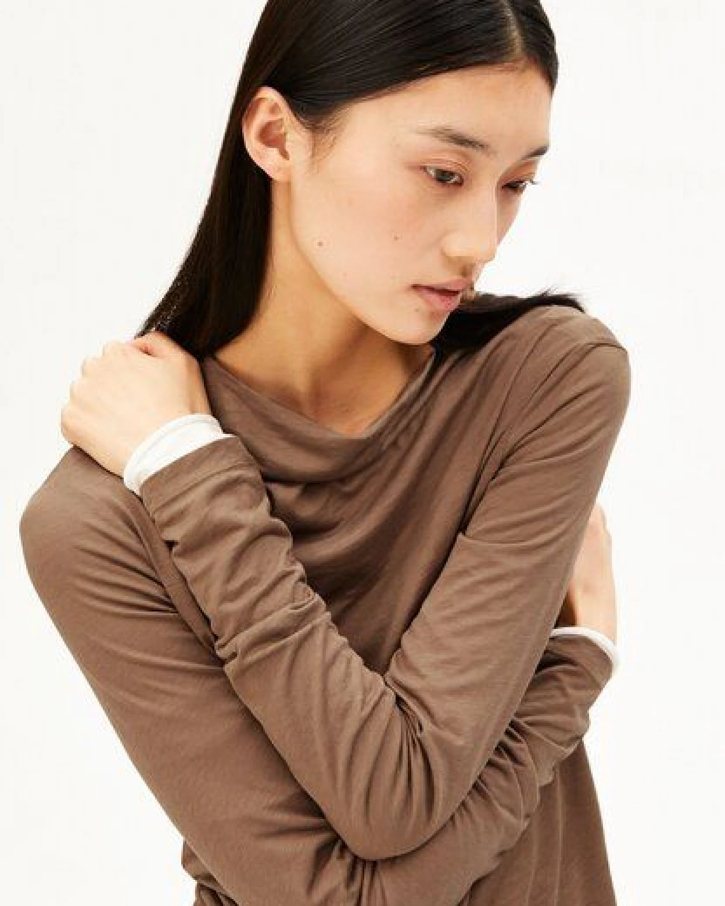 ARMEDANGELS CALUNAA Damen Longsleeve aus Bio-Woll Mix – Ansicht 3