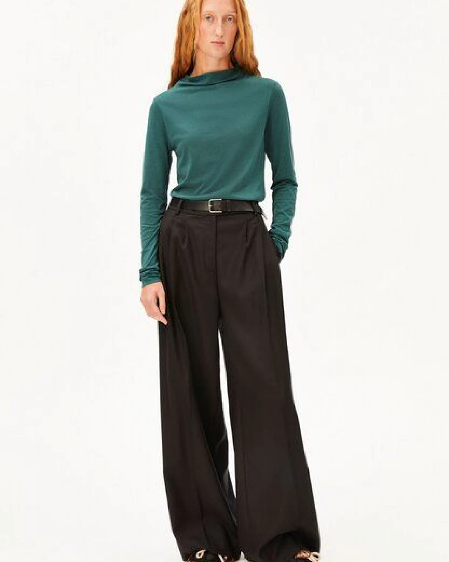 ARMEDANGELS CALUNAA Damen Longsleeve aus Bio-Woll Mix – Ansicht 4