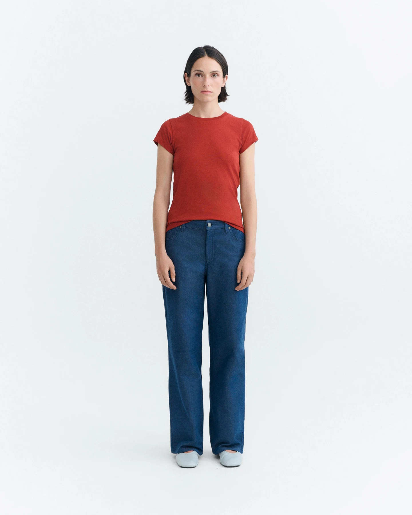 Thinking MU Damen vegan Jeans Mit Niedriger Leibhöhe Naturfarben Kettan Indigo – Ansicht 2