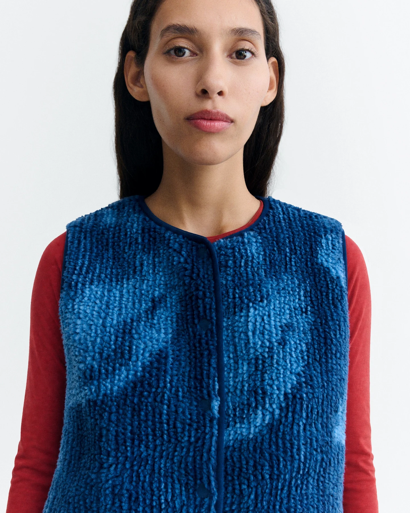 Thinking MU Damen vegan Weste Jay Blue Lotus – Ansicht 2
