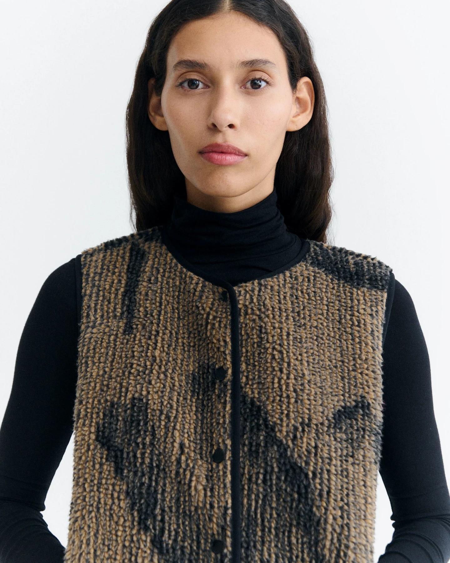 Thinking MU Damen vegan Weste Jay Brown Lotus – Ansicht 2