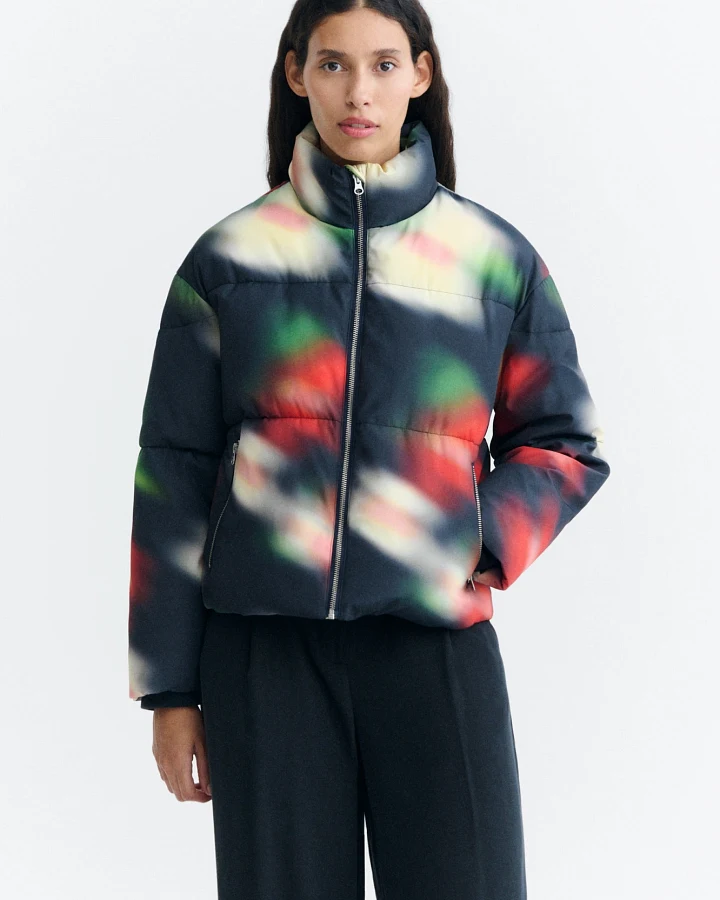 Thinking MU Damen vegan Steppjacke Bloom Gemma Schwarz