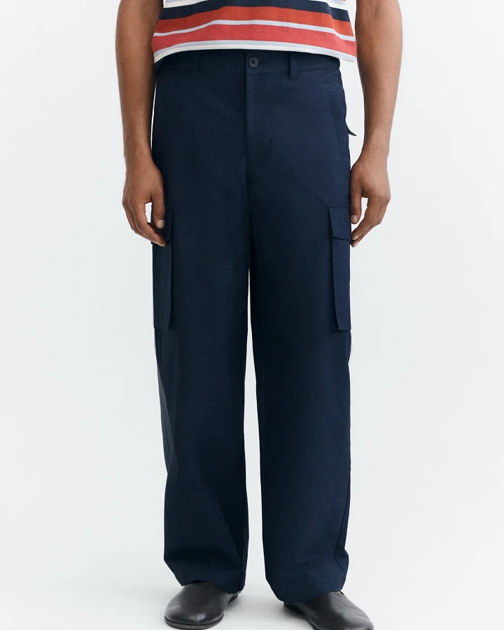Thinking MU Herren vegan Cargohose Unai Navy