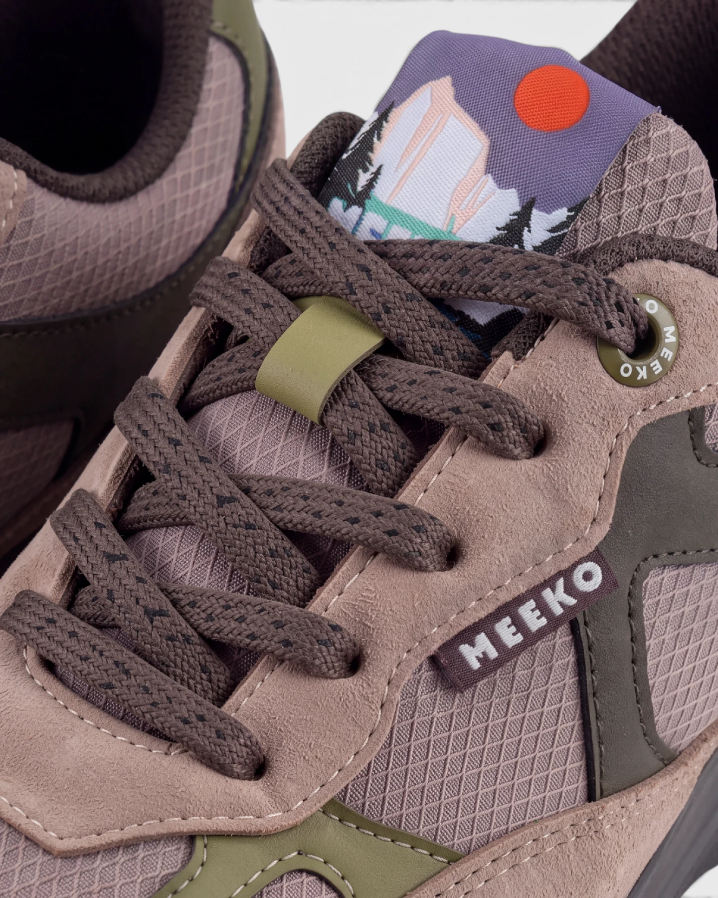 MEEKO Herren vegan Sneaker Nanuk Moosgrün – Ansicht 2
