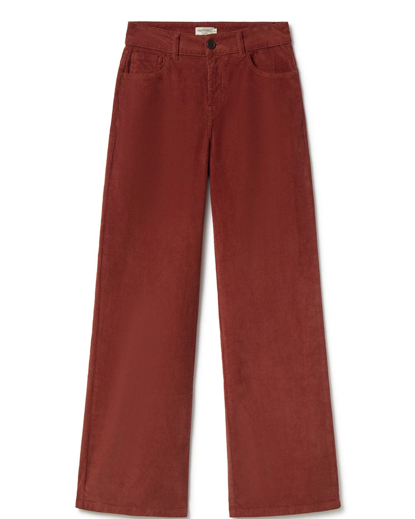 TWOTHIRDS Damen vegan Hose Sora Toffee Braun – Ansicht 2