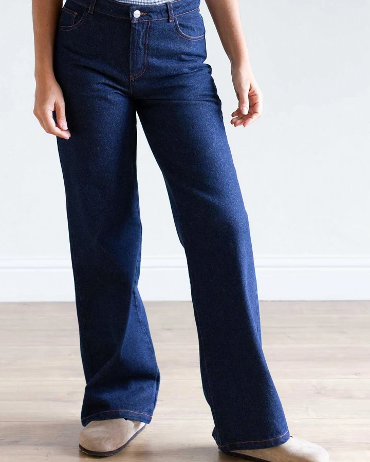 TWOTHIRDS Damen vegan Jeans Esme Blau Denim