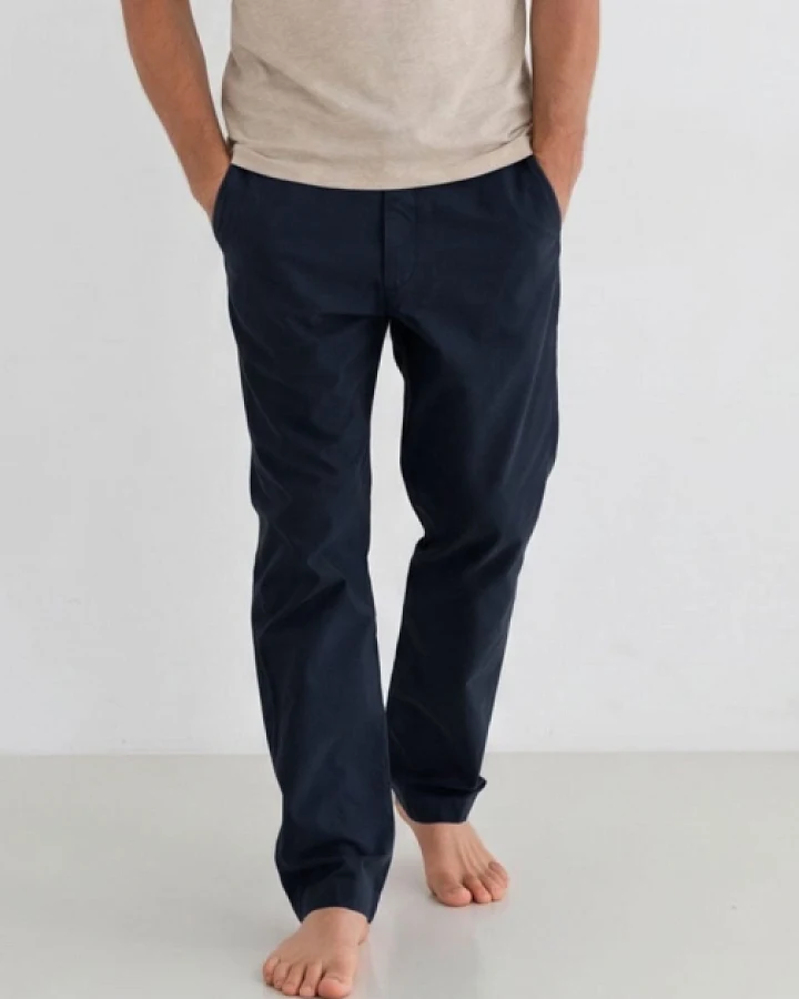 TWOTHIRDS Herren vegan Hose Venetiko Mitternachtsblau
