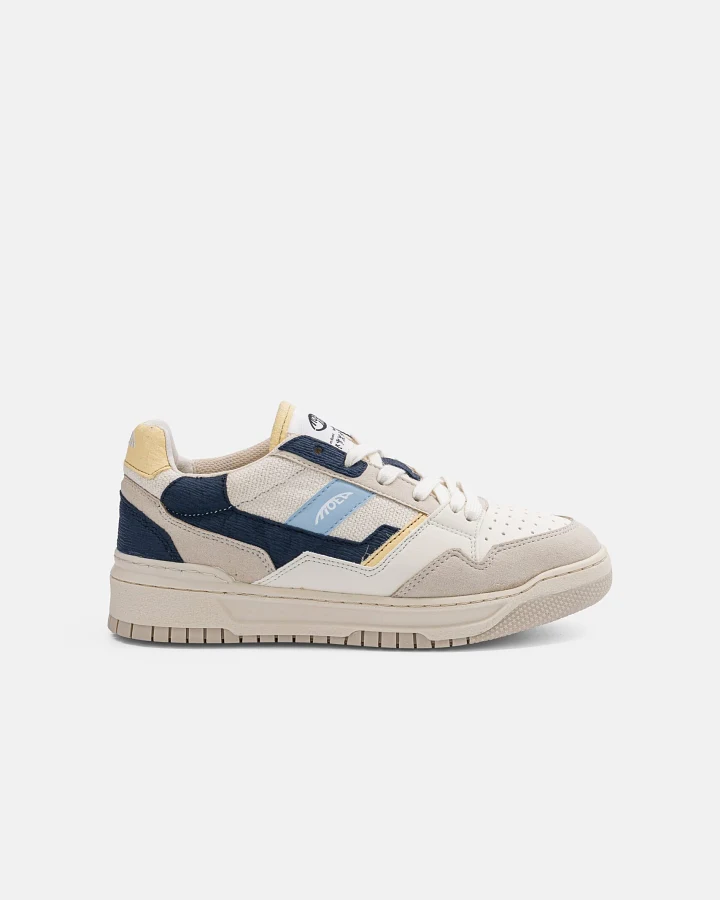 MoEa Herren vegan Sneaker Echo Sunburst Beige/Blau