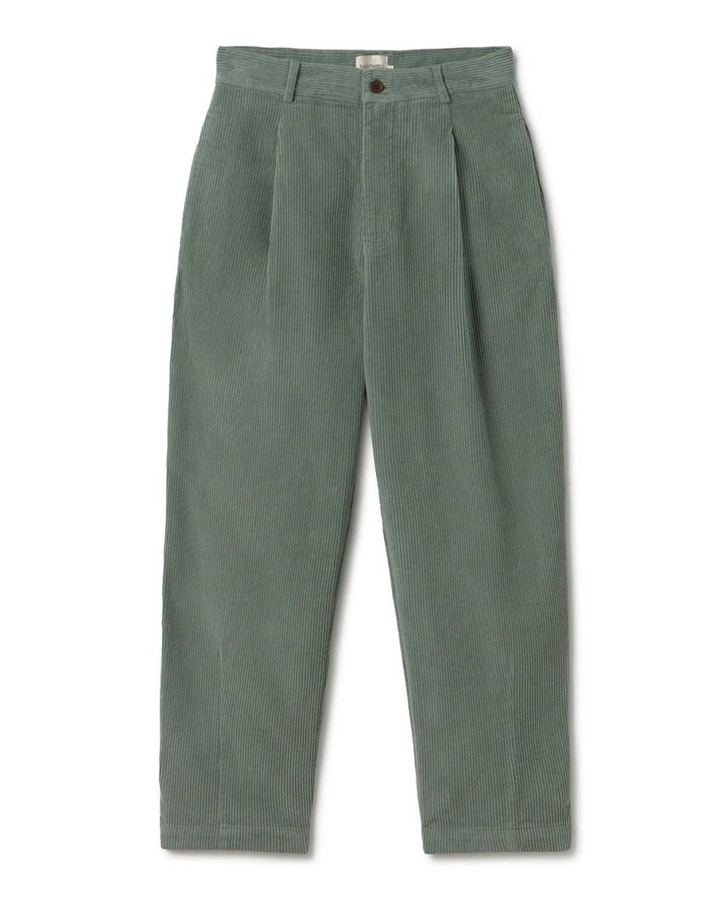 TWOTHIRDS Damen vegan Hose Haruku Gewaschen Grün – Ansicht 2