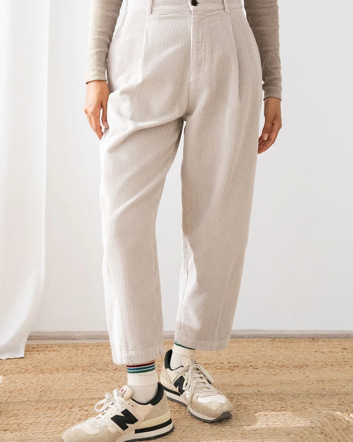 TWOTHIRDS Damen vegan Hose Haruku Feather Grey