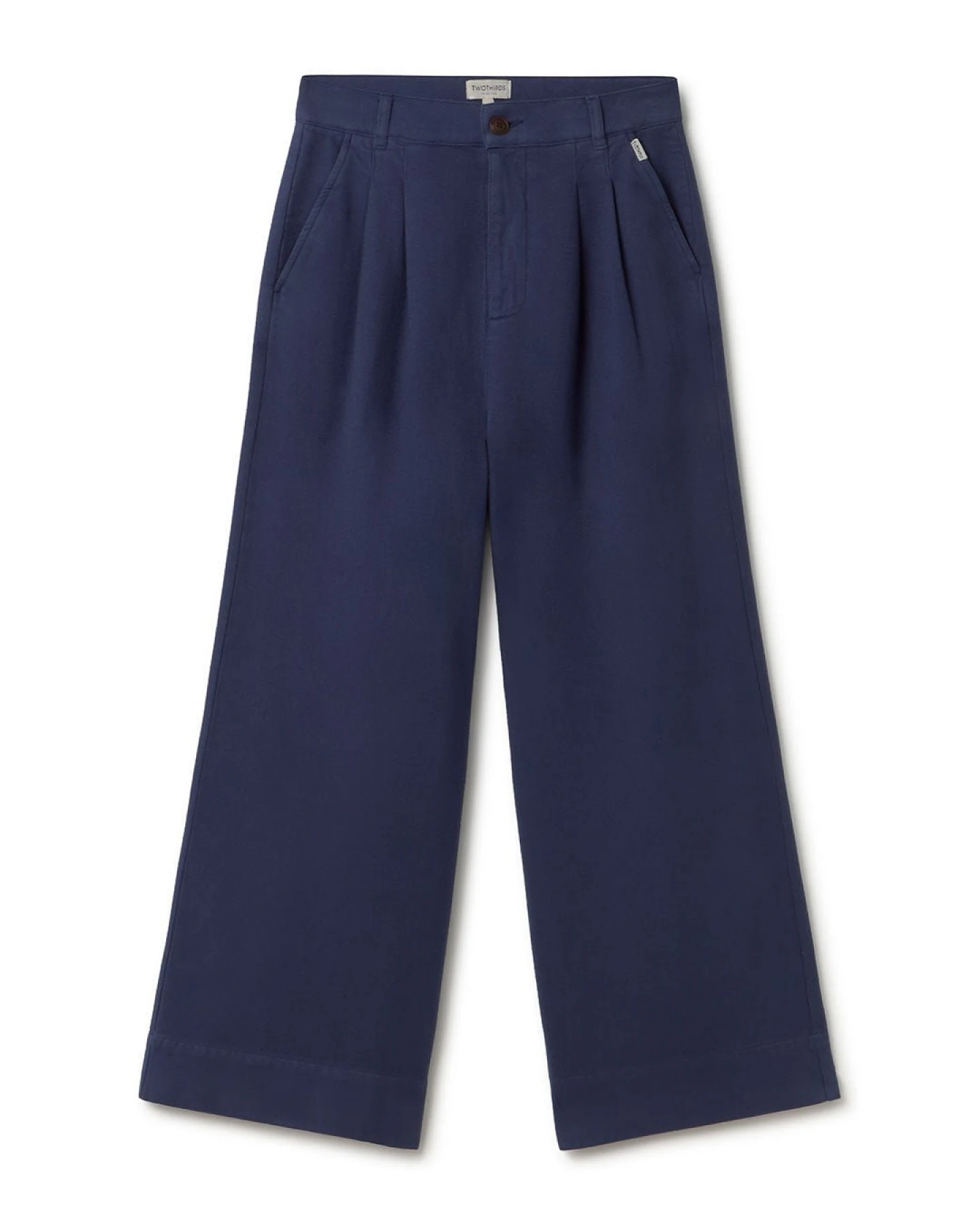 TWOTHIRDS Damen vegan Hose Sandhamn Marineblau – Ansicht 2