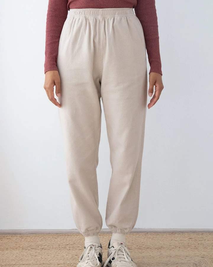 TWOTHIRDS Damen vegan Hose Solmara Feather Grey
