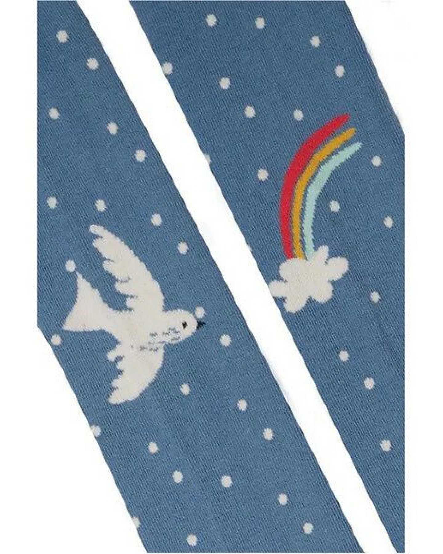 Frugi Doppelpack Strumpfhosen dunkelblau und Schneehuhn – Ansicht 2