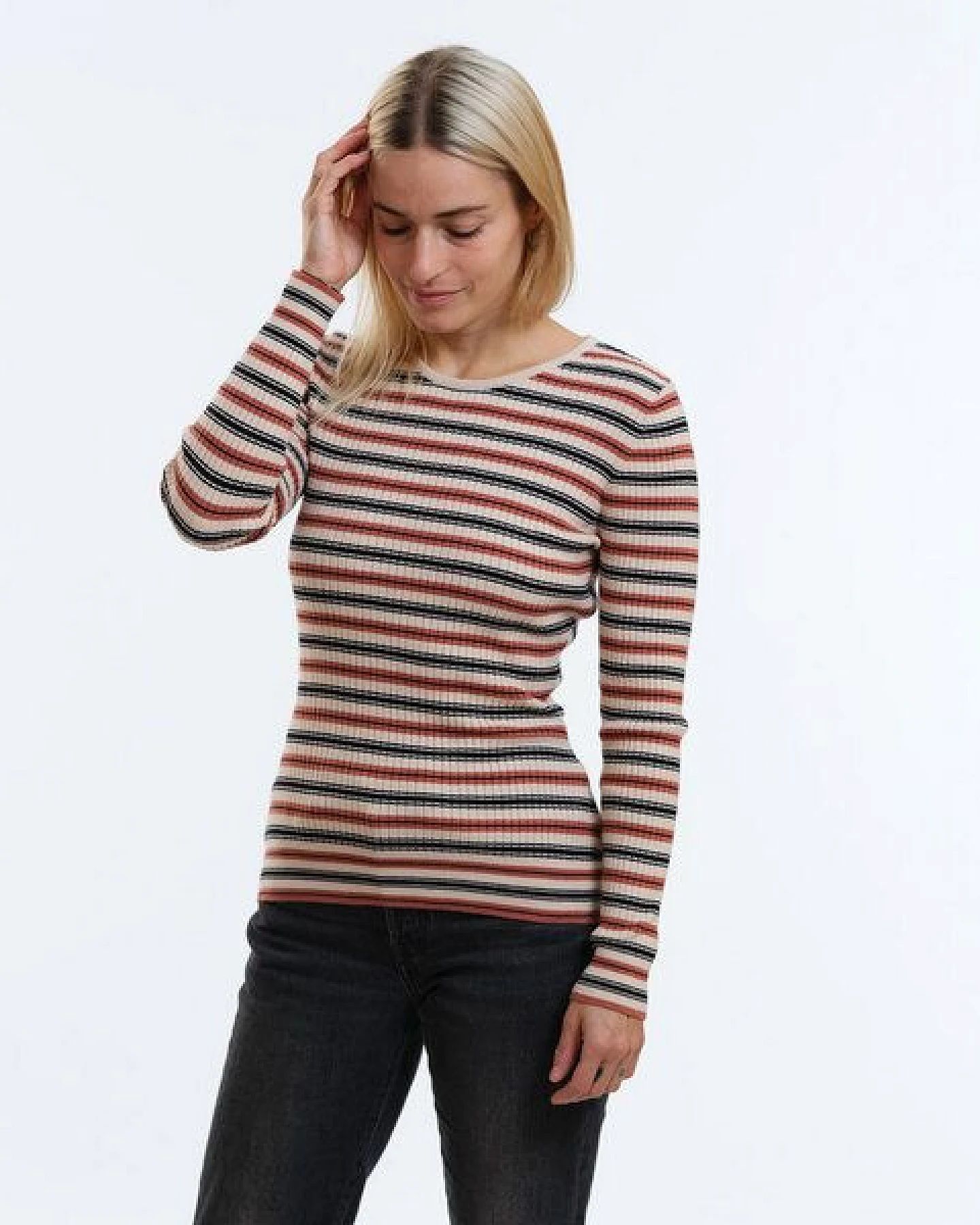 GARY MASH Gestrickter Slim Fit Pullover Yuma in Rippstrick – Ansicht 4