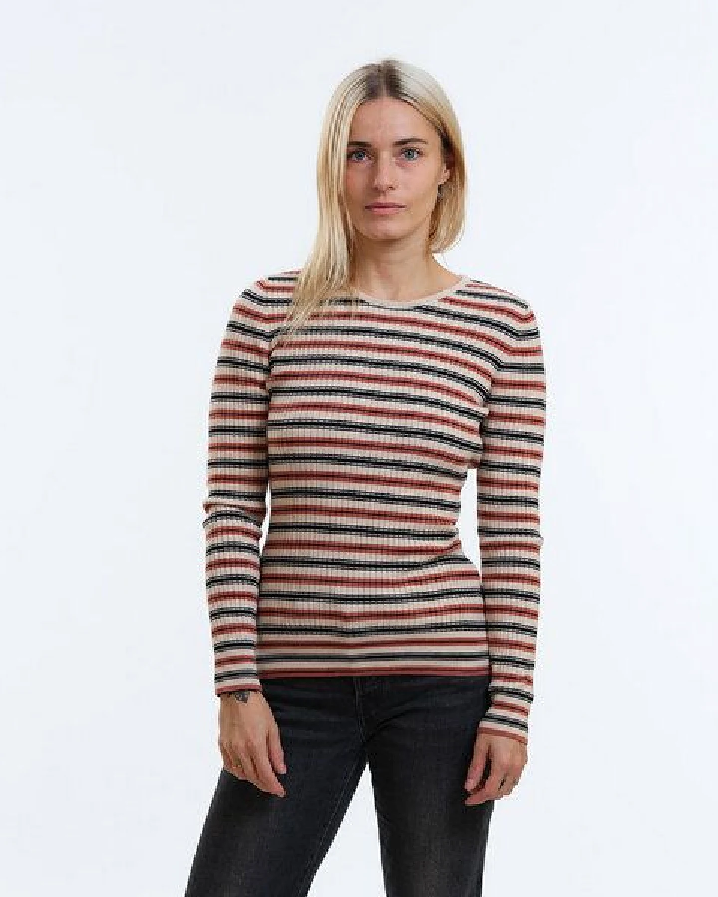 GARY MASH Gestrickter Slim Fit Pullover Yuma in Rippstrick – Ansicht 2
