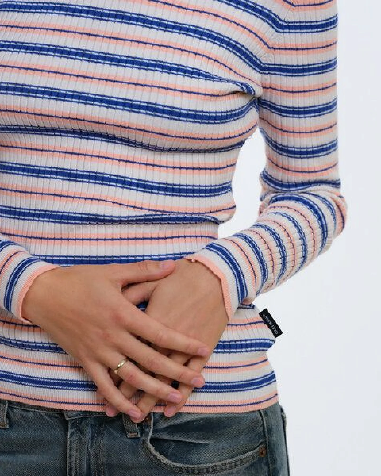 GARY MASH Gestrickter Slim Fit Pullover Yuma in Rippstrick – Ansicht 3