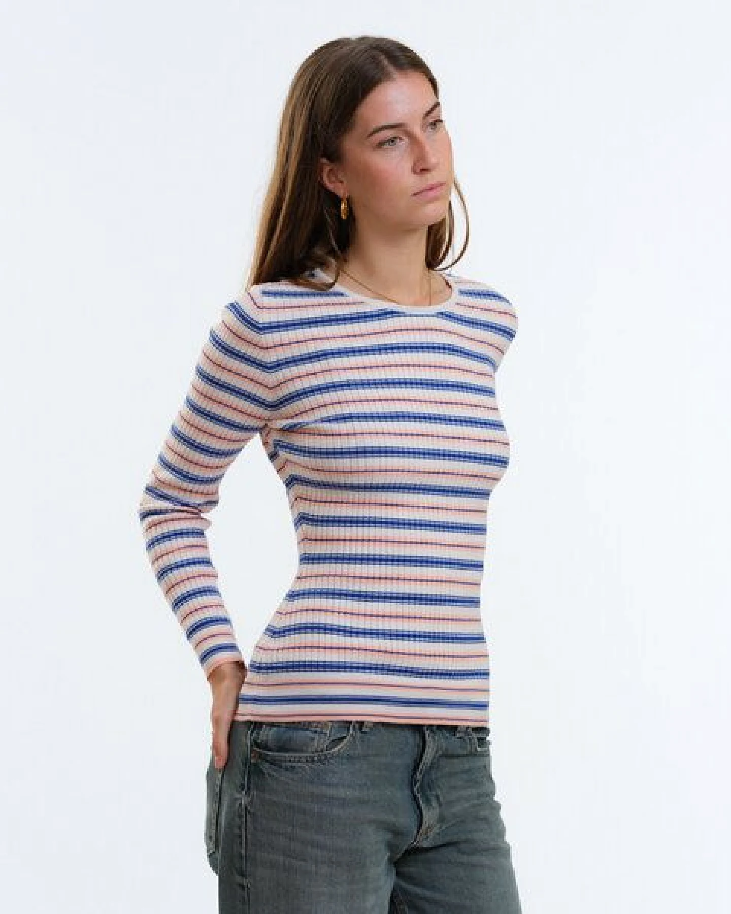 GARY MASH Gestrickter Slim Fit Pullover Yuma in Rippstrick – Ansicht 4