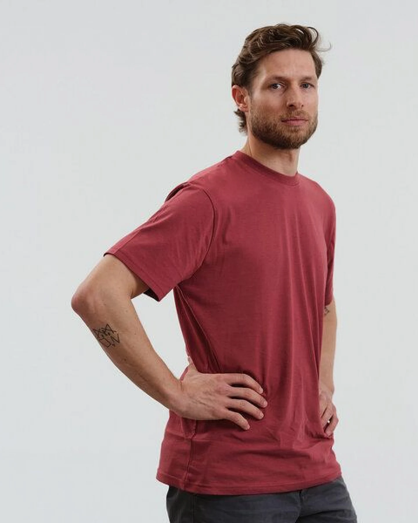 GARY MASH Herren Basic T-Shirt aus TENCEL Modal Mix – Ansicht 2