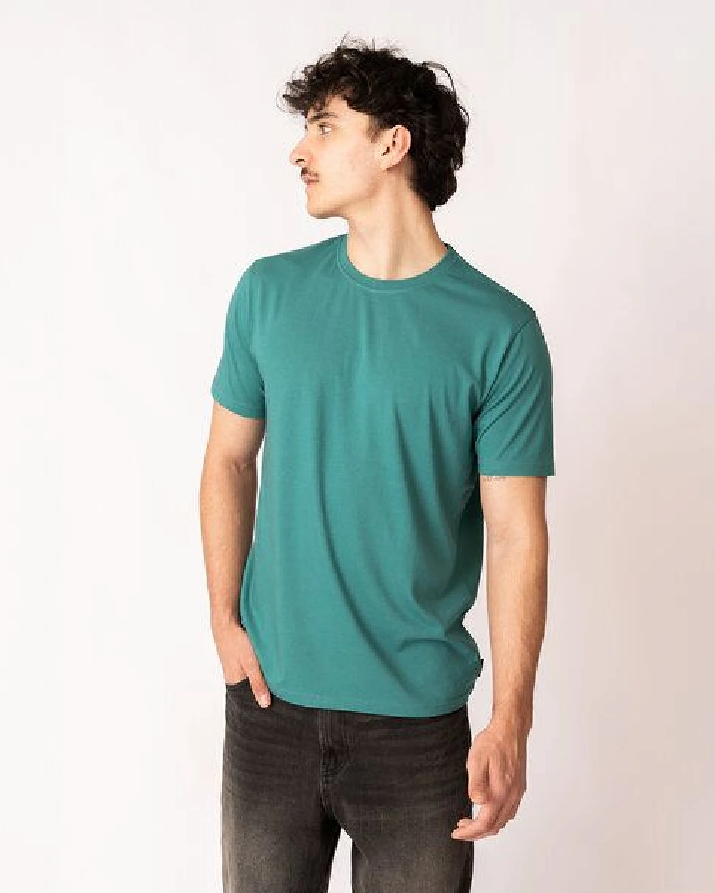 GARY MASH Herren Basic T-Shirt aus TENCEL Modal Mix – Ansicht 2