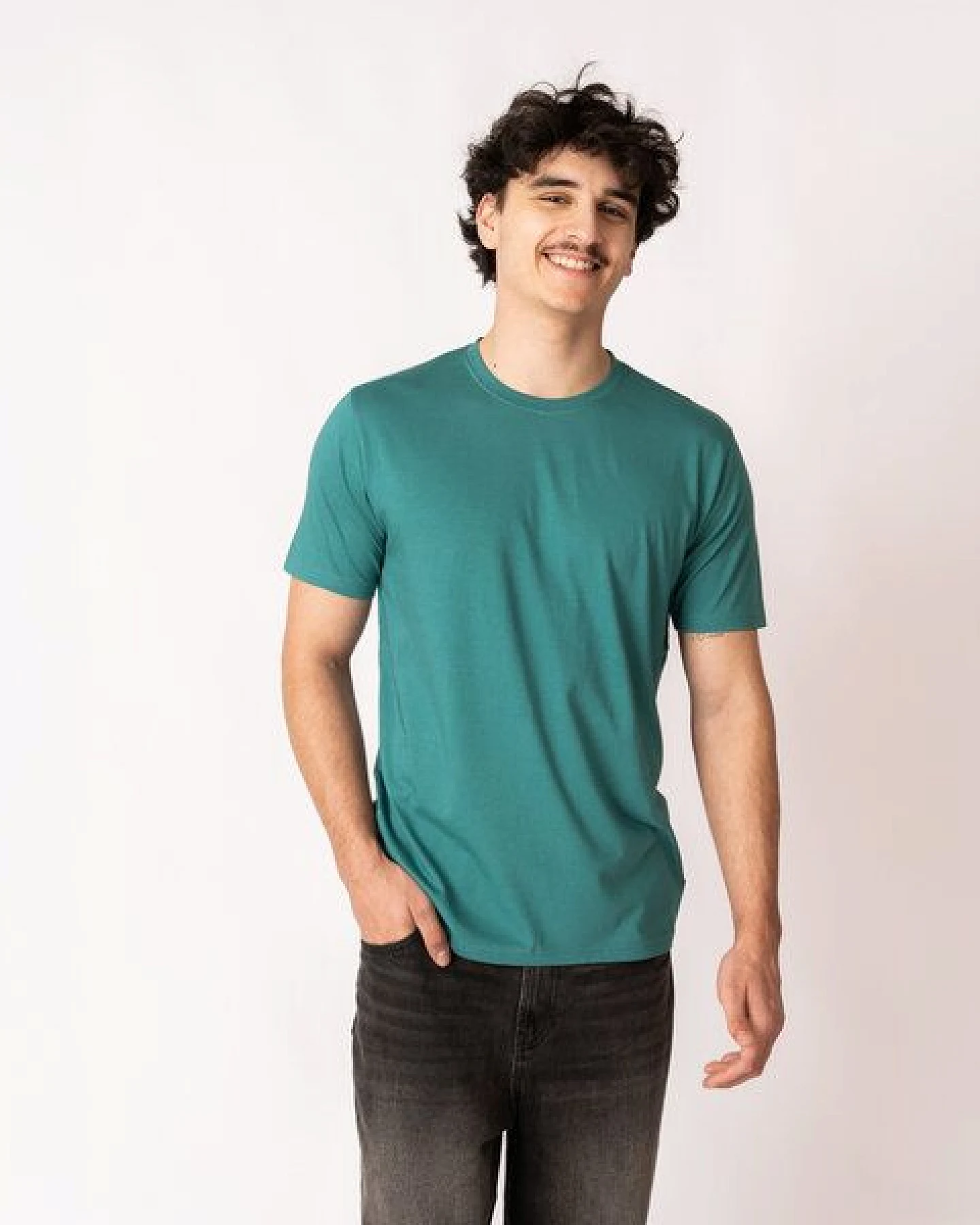 GARY MASH Herren Basic T-Shirt aus TENCEL Modal Mix – Ansicht 3