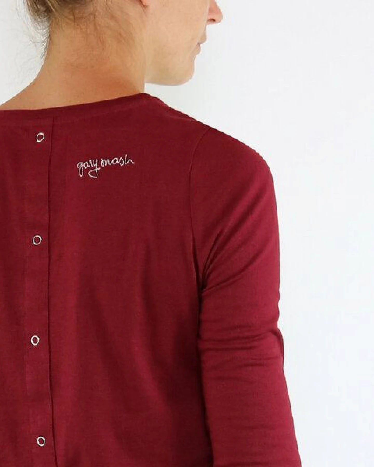 GARY MASH Longsleeve Montreal Bordeaux aus Modal®-Mix – Ansicht 4