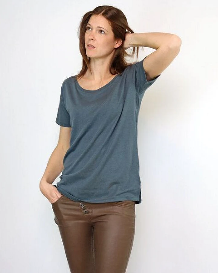 GARY MASH Oversize Shirt Anthrazit aus Tencel®-Mix